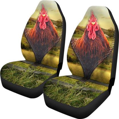 Chicken Zipper Car Seat Covers