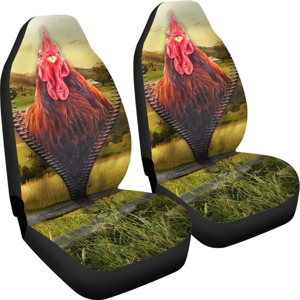 Chicken Zipper Car Seat Covers
