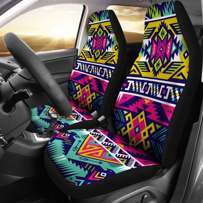 Colorful Aztec Car Seat Covers