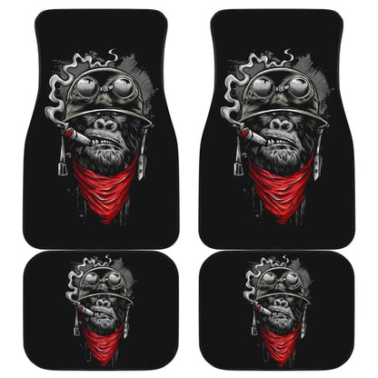 Badass Monkey Smoking Car Floor Mats