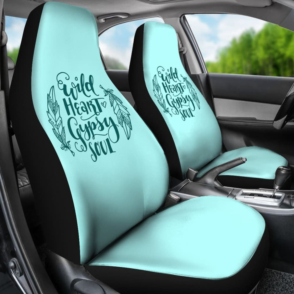 Amazing Wild Heart Gypsy Soul Ombre Car Seat Covers