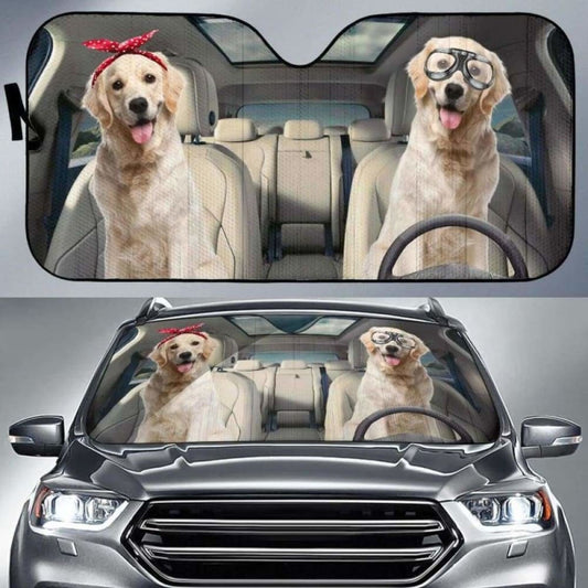 Golden Retriever Auto Sun Shade