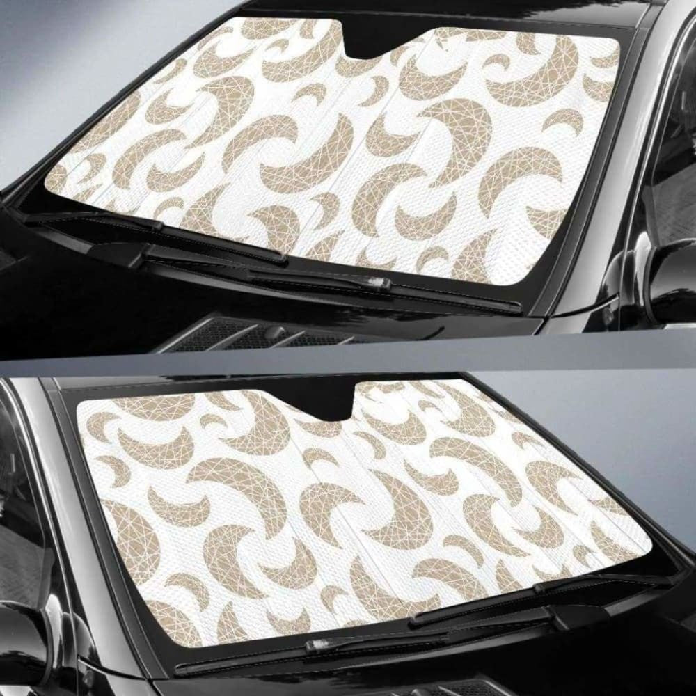 Cool Gold Moon Abstract Pattern Car Auto Sun Shades