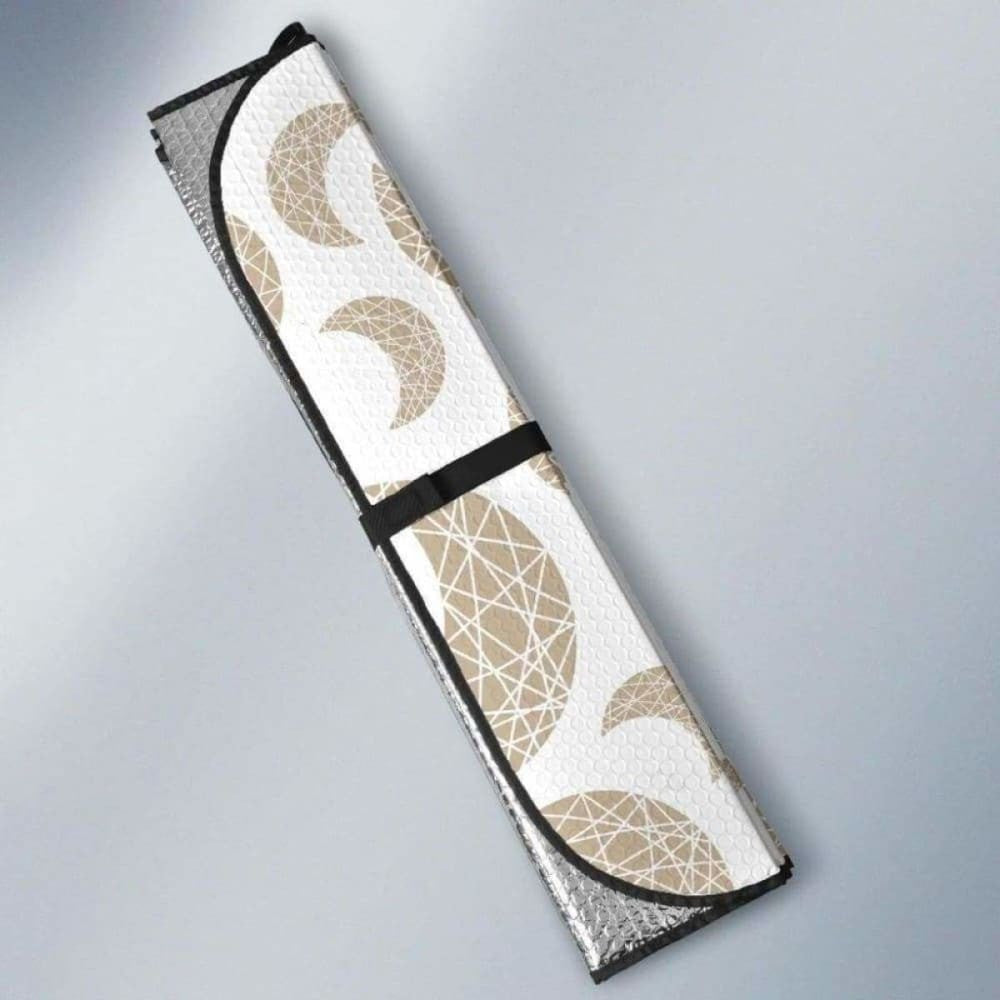 Cool Gold Moon Abstract Pattern Car Auto Sun Shades