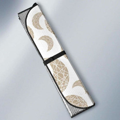 Cool Gold Moon Abstract Pattern Car Auto Sun Shades