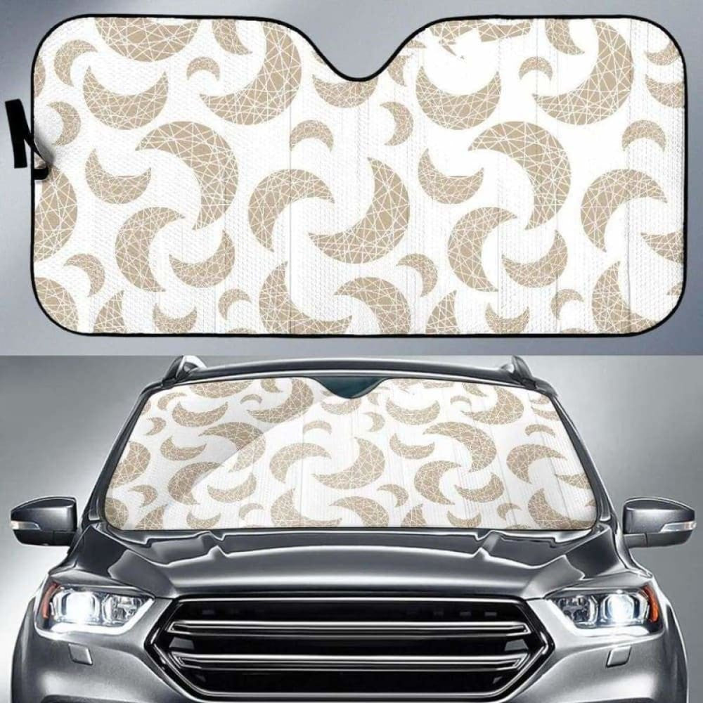 Cool Gold Moon Abstract Pattern Car Auto Sun Shades