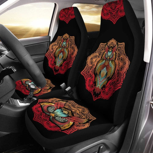 Owl Car Seat Covers - Colorful Owl Design