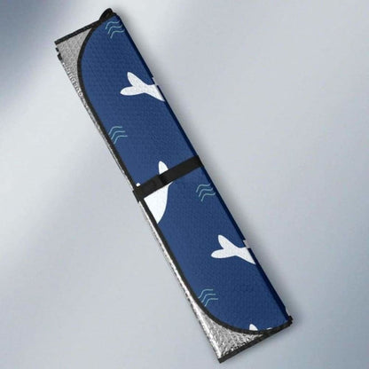 Cute White Baby Sea Lion Seal Pattern Car Auto Sun Shades