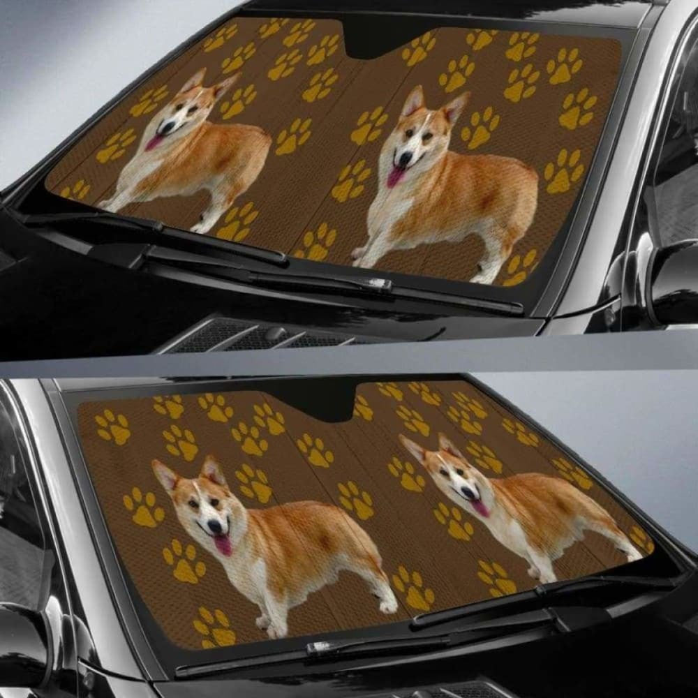 Corgi Car Auto Sun Shades - Paws