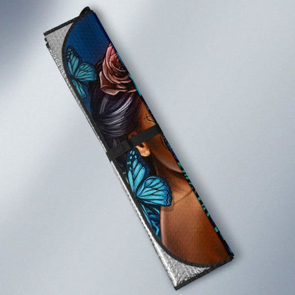 Calavera Girl - Blue - Auto Sun Shade