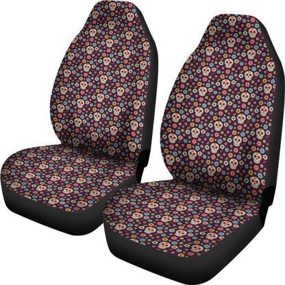 Set Seat Covers Sugar Skulls