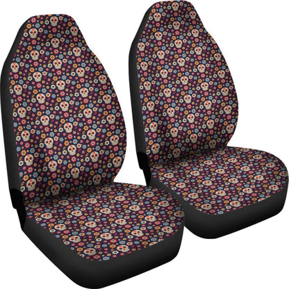 Set Seat Covers Sugar Skulls