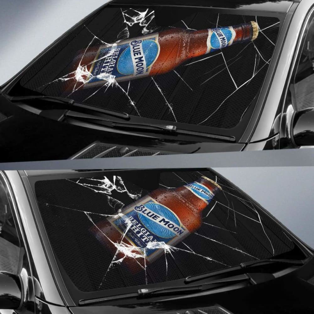 Blue Moon Auto Sun Shade Car Sun Visor For Beer Lover