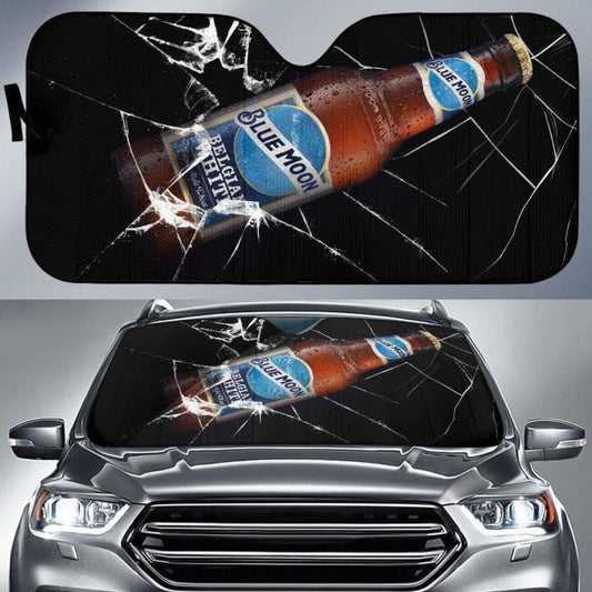 Blue Moon Auto Sun Shade Car Sun Visor For Beer Lover