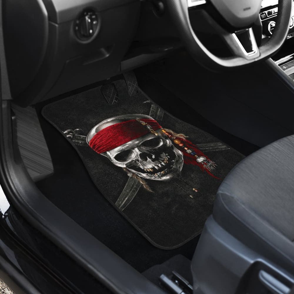 Pirates Of The CaribbeanD Skull Logo Car Floor Mats