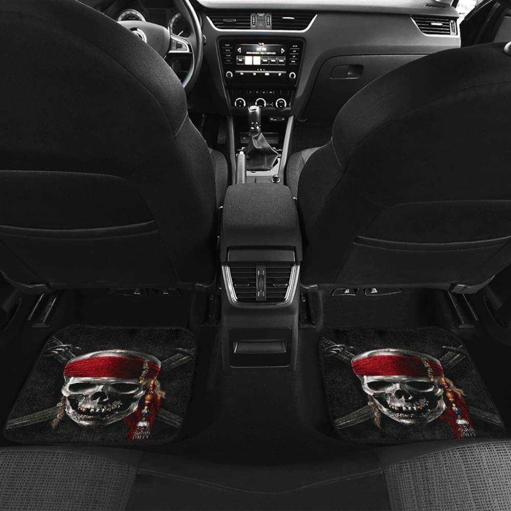 Pirates Of The CaribbeanD Skull Logo Car Floor Mats