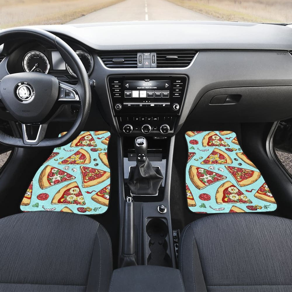 Pizza Pattern Print Universal Fit Car Floor Mats