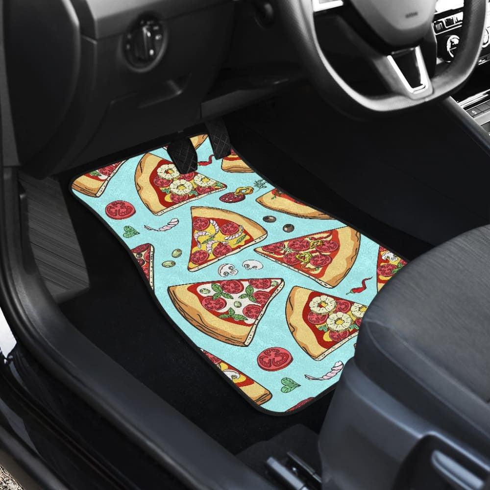 Pizza Pattern Print Universal Fit Car Floor Mats