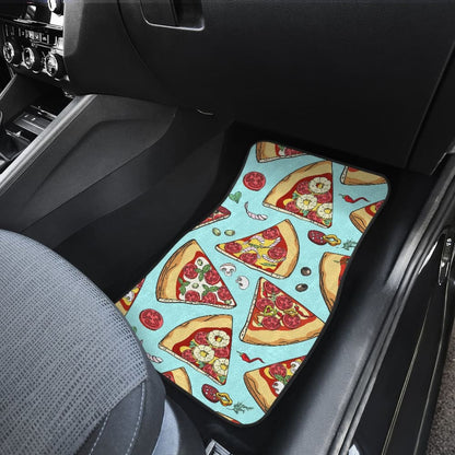 Pizza Pattern Print Universal Fit Car Floor Mats