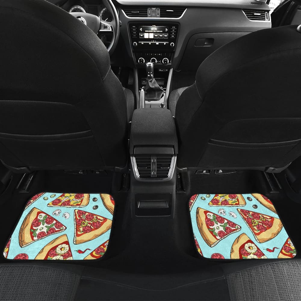Pizza Pattern Print Universal Fit Car Floor Mats