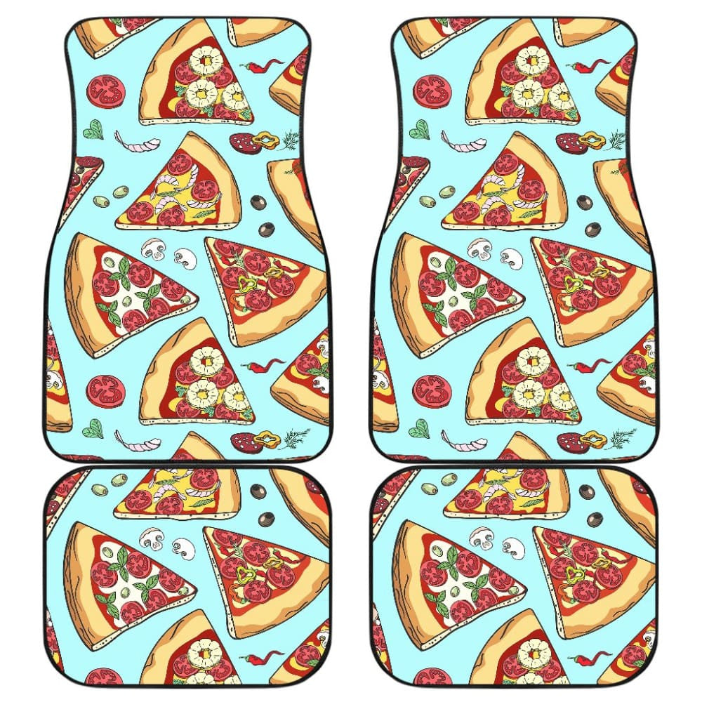 Pizza Pattern Print Universal Fit Car Floor Mats