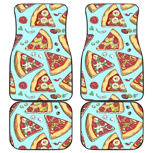 Pizza Pattern Print Universal Fit Car Floor Mats