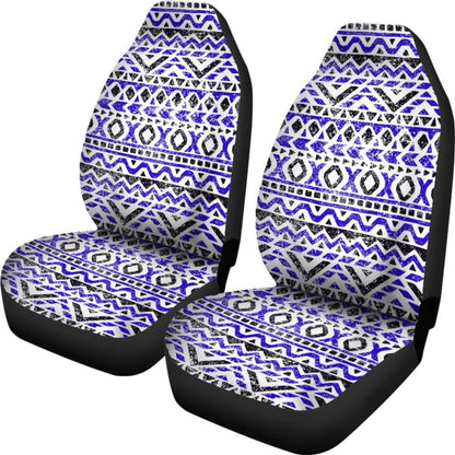 Aztec Deep Blue And Black Car Seat Covers