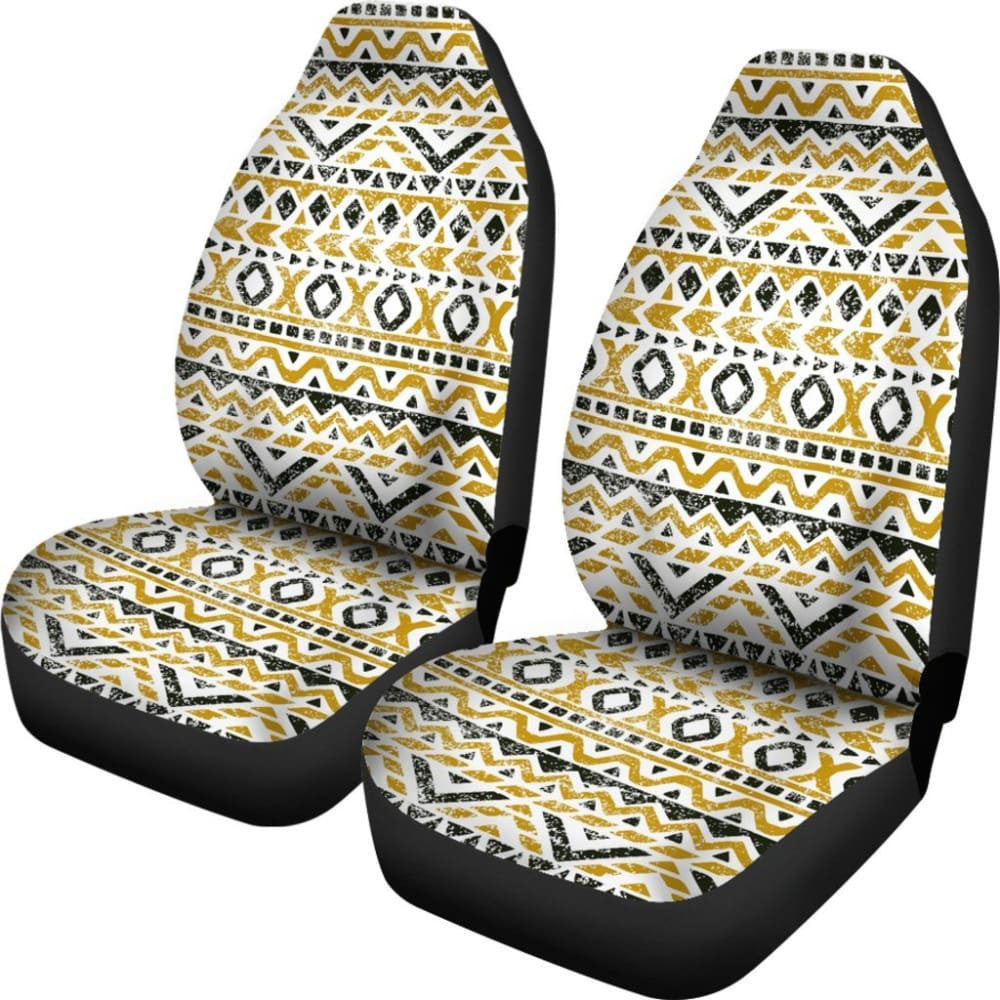 Aztec Gold And Black Car Seat Covers