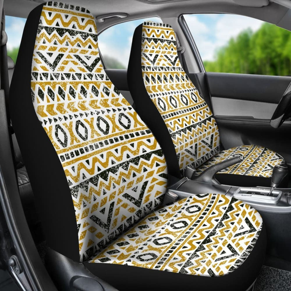Aztec Gold And Black Car Seat Covers