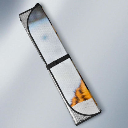 Tigers Cute Couple Winter Amur Tiger Snowfall SwitzerlandK Car Sun Shade