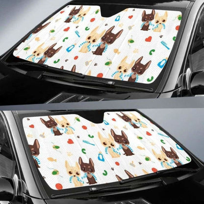 Cute Chihuahua Dog Pattern Car Auto Sun Shades