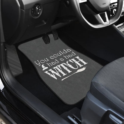 Vintage You Coulda Had a Bad Witch Halloween Car Floor Mats