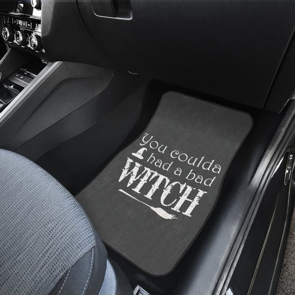Vintage You Coulda Had a Bad Witch Halloween Car Floor Mats