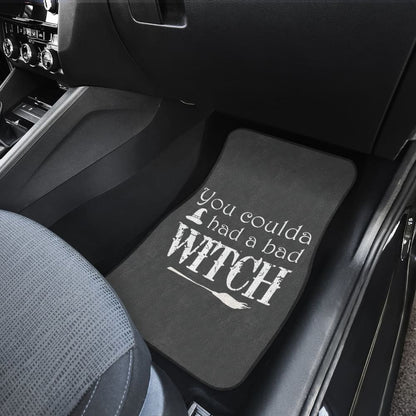 Vintage You Coulda Had a Bad Witch Halloween Car Floor Mats