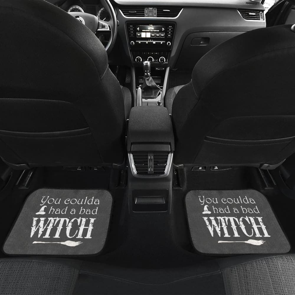 Vintage You Coulda Had a Bad Witch Halloween Car Floor Mats