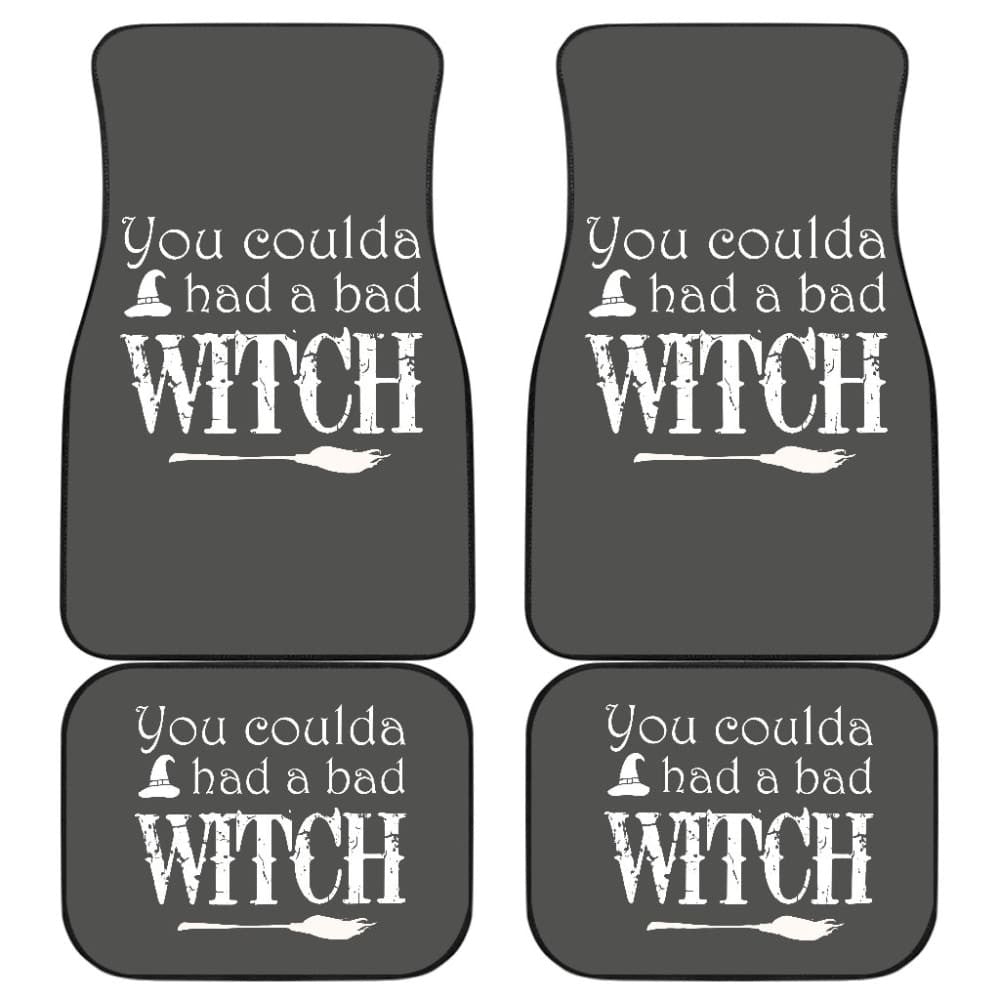 Vintage You Coulda Had a Bad Witch Halloween Car Floor Mats
