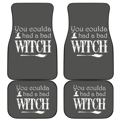Vintage You Coulda Had a Bad Witch Halloween Car Floor Mats