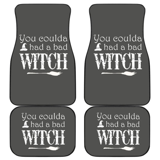 Vintage You Coulda Had a Bad Witch Halloween Car Floor Mats
