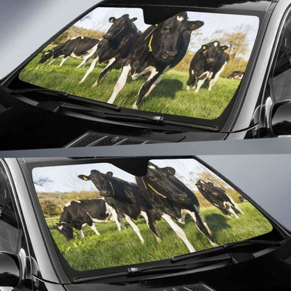 Auto Sun Shades - Cow