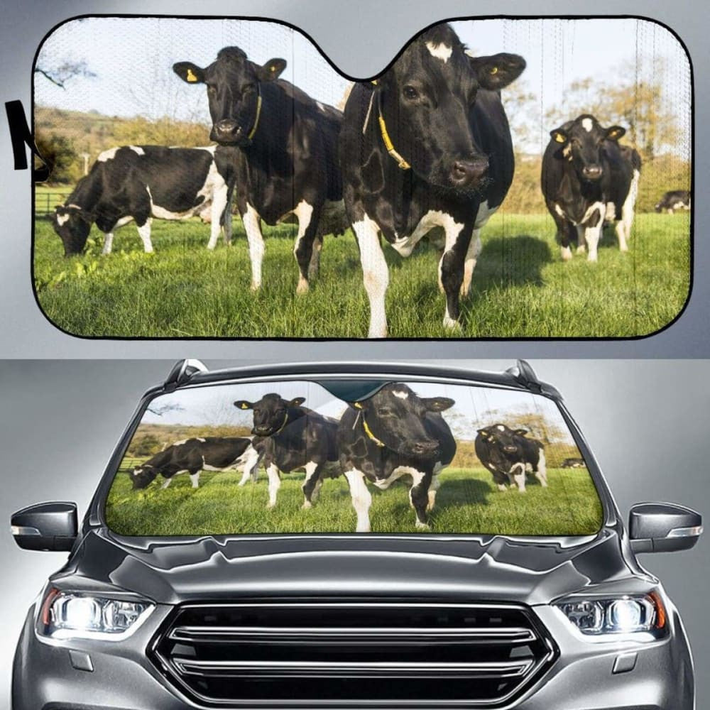 Auto Sun Shades - Cow