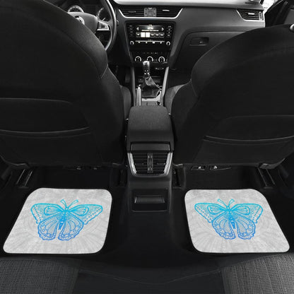 Beautiful Butterfly Blue Custom Car Floor Mats