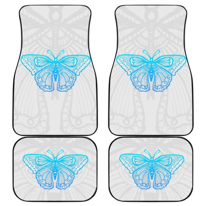 Beautiful Butterfly Blue Custom Car Floor Mats