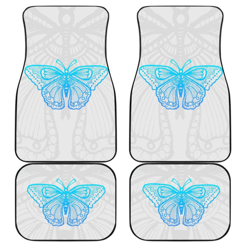 Beautiful Butterfly Blue Custom Car Floor Mats