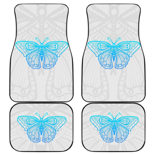 Beautiful Butterfly Blue Custom Car Floor Mats