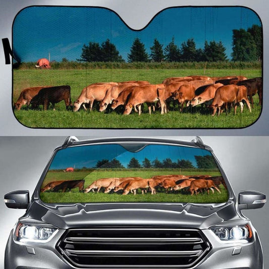 Auto Sun Shades - Cow