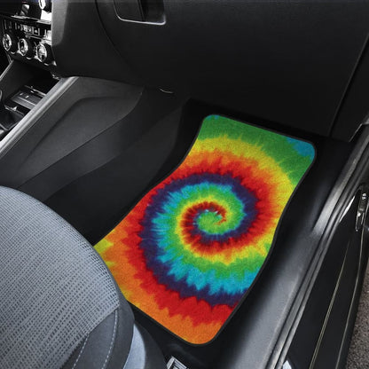 Abstract Tie Dye Rainbow Car Floor Mats