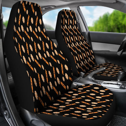 Trick Or Treat Black Orange Candy Car Seat Covers