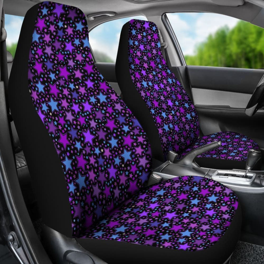 Purple Stars Car Seat Covers
