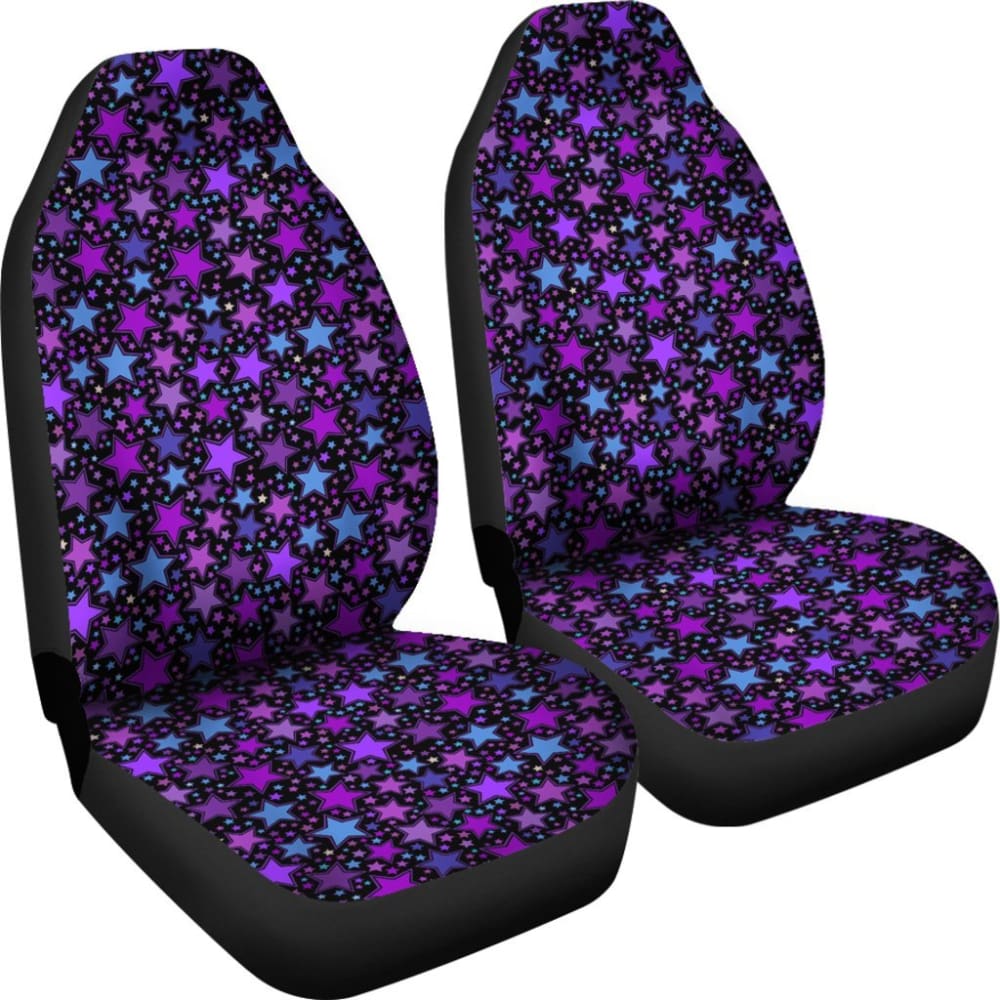 Purple Stars Car Seat Covers