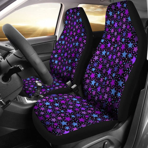 Purple Stars Car Seat Covers